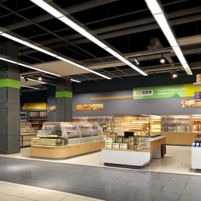 工业风超市3D模型下载